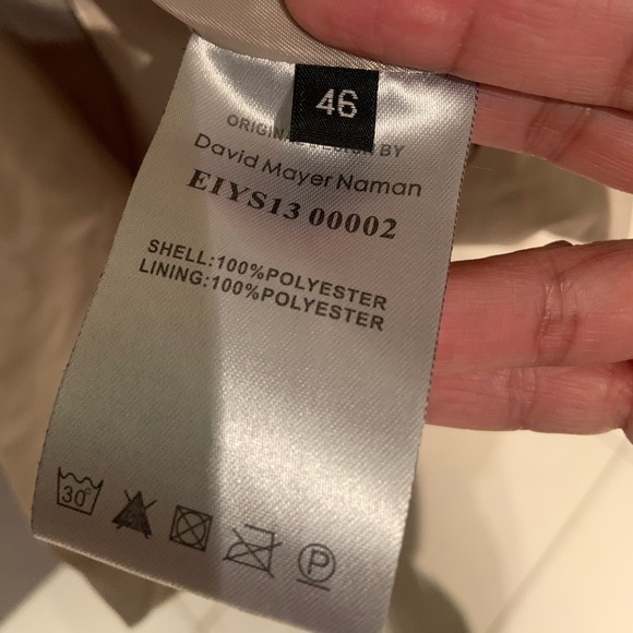 David Naman Men’s lightweight trench coat - Picture 5 of 5